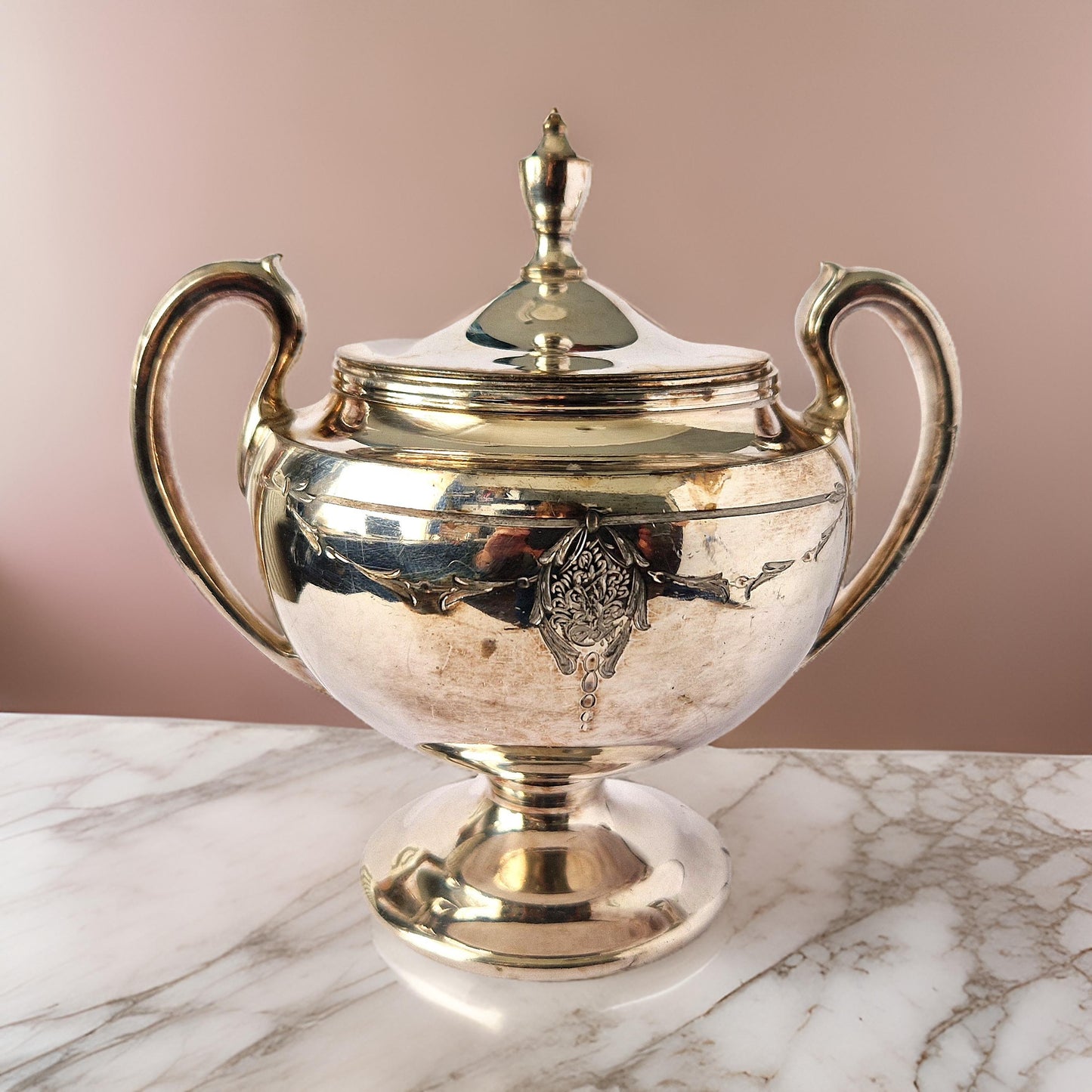 Repurposed Vintage Silver Sugar Bowl Candle – Vintage Bookshop-2