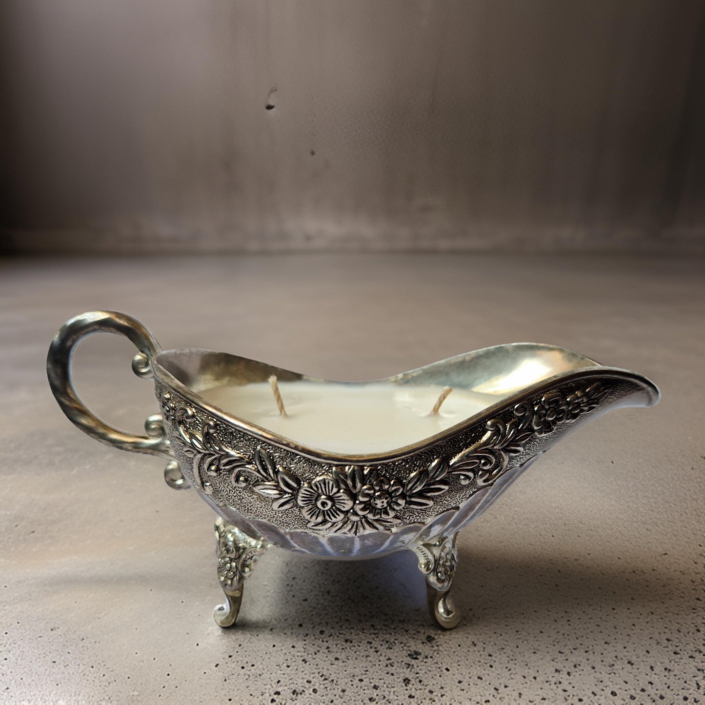 Vintage Gravy Bowl Candle-3