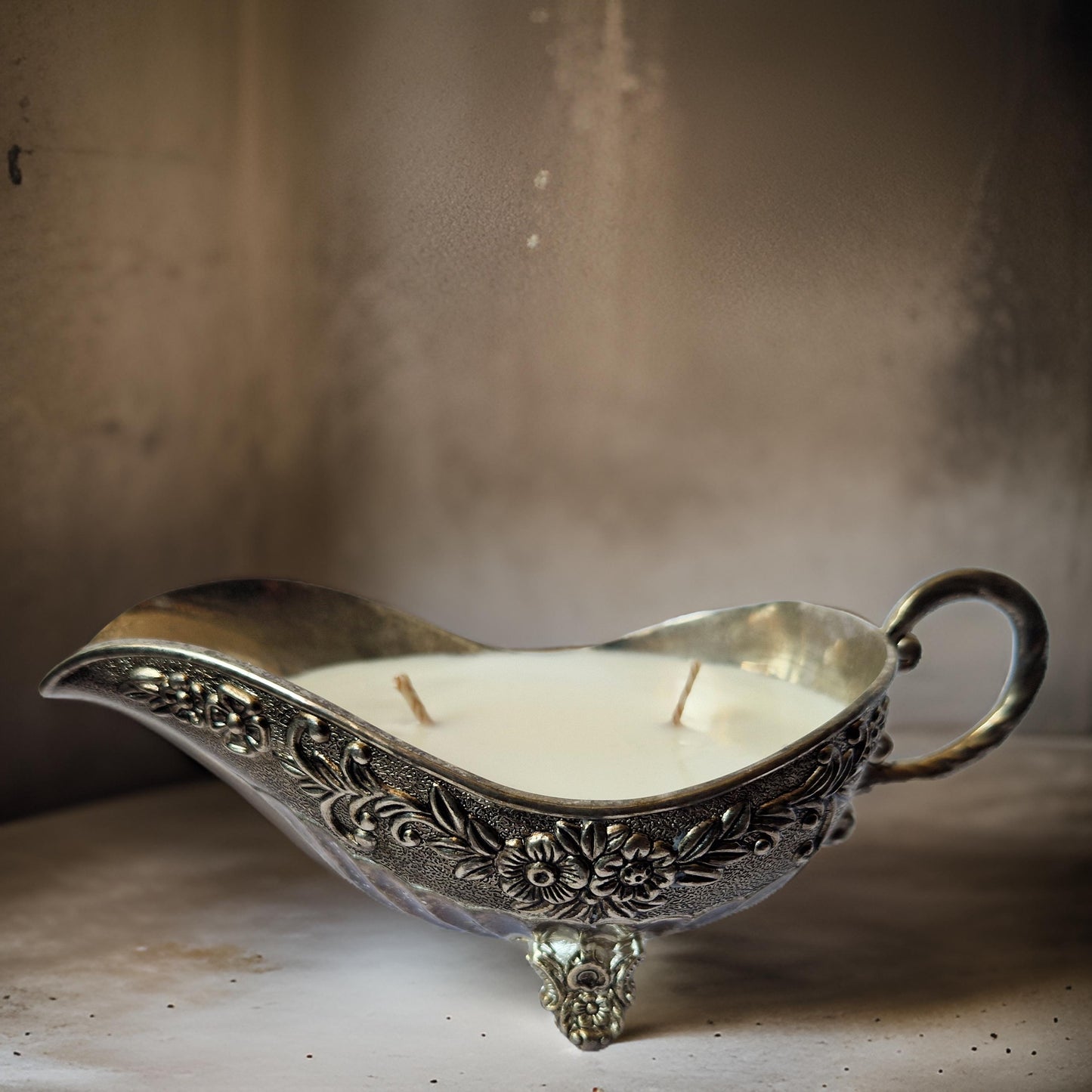 Vintage Gravy Bowl Candle-4