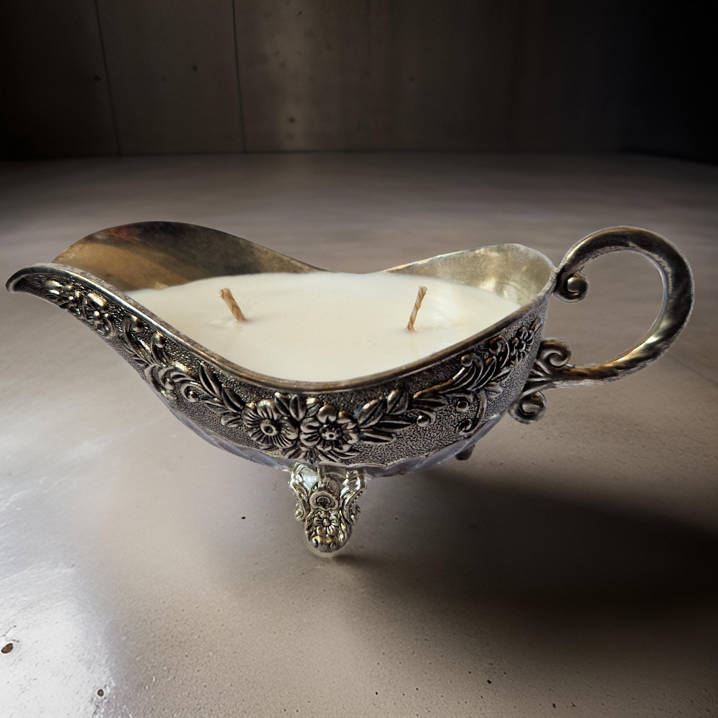 Vintage Gravy Bowl Candle-1